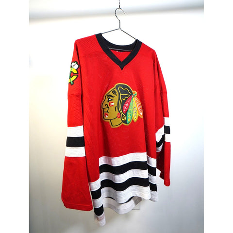 "Retail" Vintage Chicago Blackhawks NHL Ice Hockey Mesh Jersey Shirt Men's