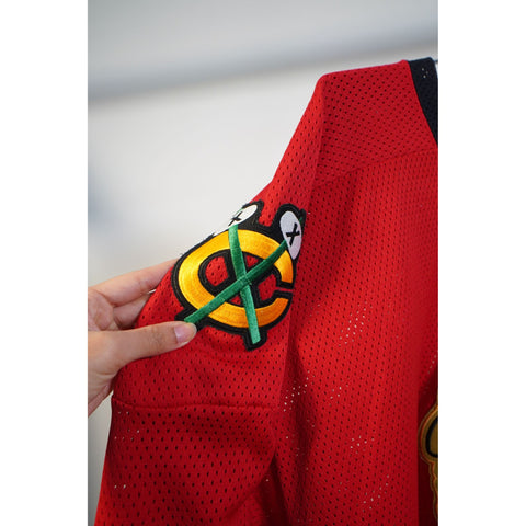 "Retail" Vintage Chicago Blackhawks NHL Ice Hockey Mesh Jersey Shirt Men's