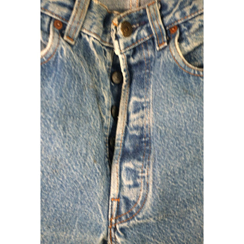 "Retail" Vintage Levi's Paint 501 Splattered Button-Fly Straight Leg Denim Jeans 34x31.5