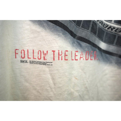 "Retail" Vintage Delta NASCAR Mark Martin Follow The Leader Tee Shirt White