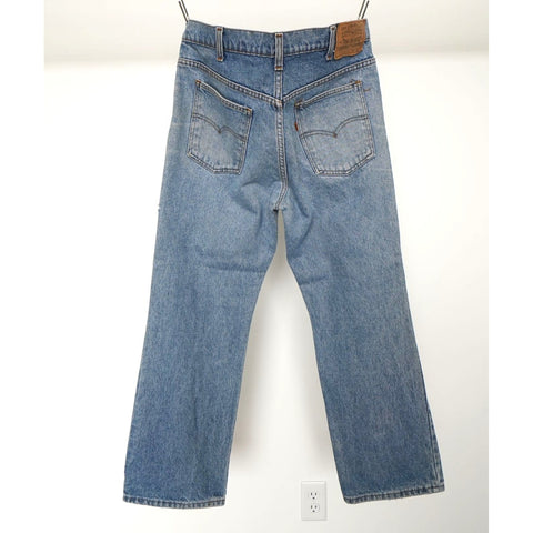 "Retail" Vintage Levi's 20517 0217 Orange Tab Light Wash Boot Cut Denim Jeans 34x28 Men's