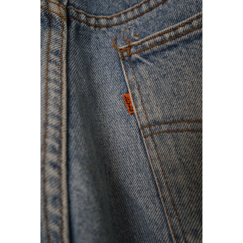 "Retail" Vintage Levi's 20517 0217 Orange Tab Light Wash Boot Cut Denim Jeans 34x28 Men's