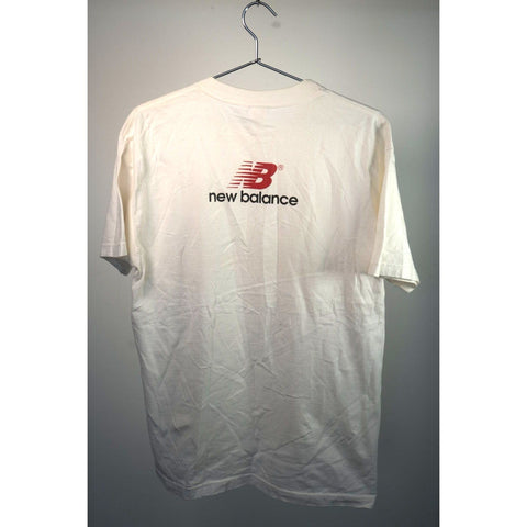 "Retail" Vintage New Balance 1999 The LaSalle Banks Chicago Marathon Tee Shirt White L