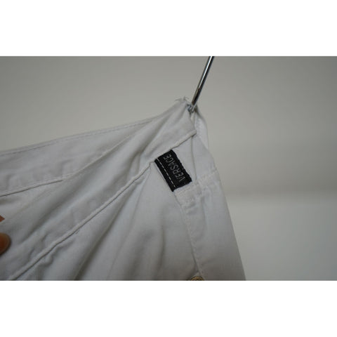 "Retail" Vintage Versace Jeans Couture Button-Fly Straight Leg Denim Jeans White 34x28