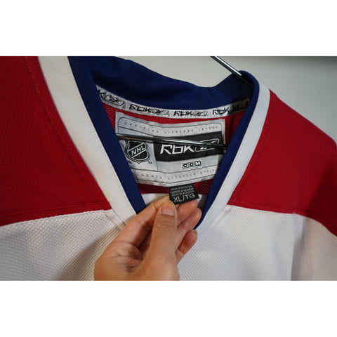 "Retail" Vintage Reebok CCM NHL Montreal Canadiens Ice Hockey Team Jersey Shirt XL Men's