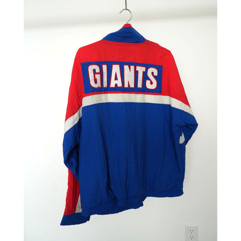"Retail" Vintage NFL Apex-One New York Giants Full Zip Windbreaker Jacket Blue/Red Men's