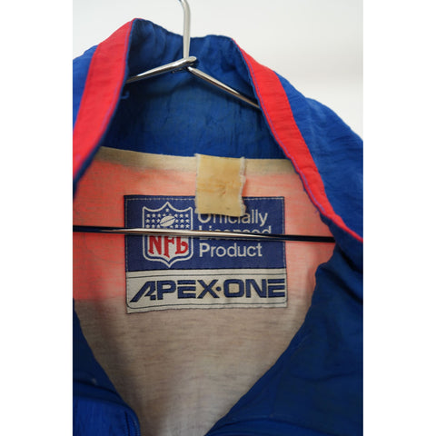 "Retail" Vintage NFL Apex-One New York Giants Full Zip Windbreaker Jacket Blue/Red Men's