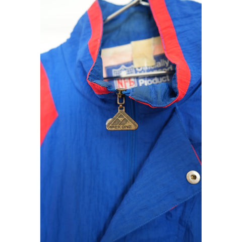 "Retail" Vintage NFL Apex-One New York Giants Full Zip Windbreaker Jacket Blue/Red Men's