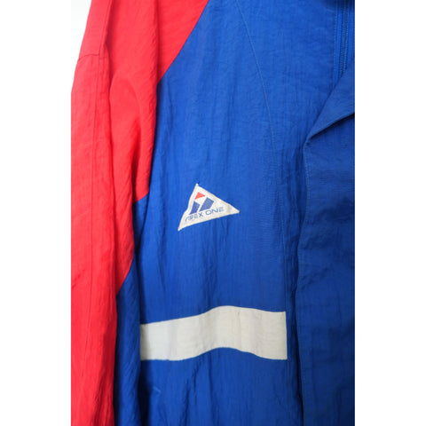 "Retail" Vintage NFL Apex-One New York Giants Full Zip Windbreaker Jacket Blue/Red Men's