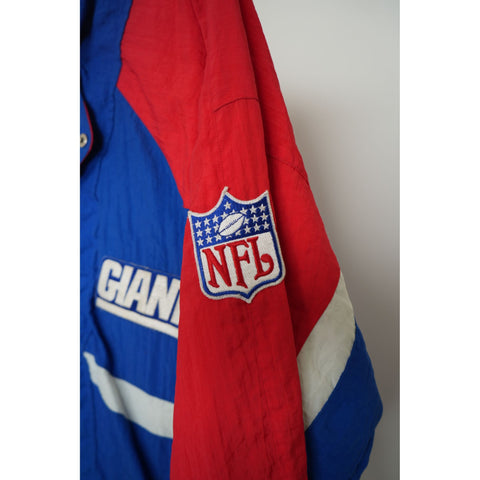 "Retail" Vintage NFL Apex-One New York Giants Full Zip Windbreaker Jacket Blue/Red Men's