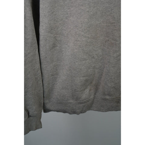 "Retail" Vintage Nike Swoosh Embroidered Crewneck Pullover Sweatshirt Gray Large