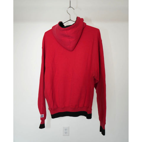 "Retail" Vintage 90s The Game Chicago Bulls Embroidered Pullover Hoodie Red Large