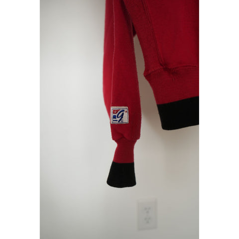 "Retail" Vintage 90s The Game Chicago Bulls Embroidered Pullover Hoodie Red Large