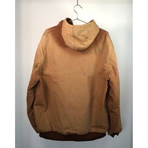 "Retail" Vintage Carhartt J131 BRN Thermal Lined Canvas Full Zip Active Jacket XL