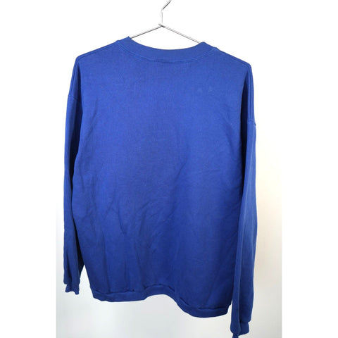 "Retail" Vintage SUN Warner Bros Daffy Duck Pullover Sweatshirt Royal Blue