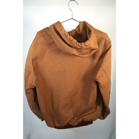 "Retail" Carhartt Thermal Lined Canvas Full Zip Active Jacket Brown