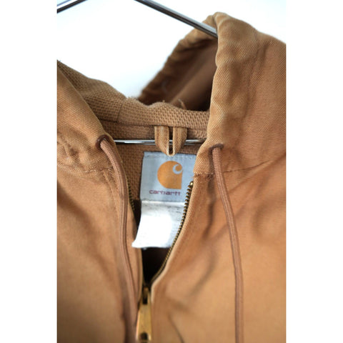 "Retail" Carhartt Thermal Lined Canvas Full Zip Active Jacket Brown