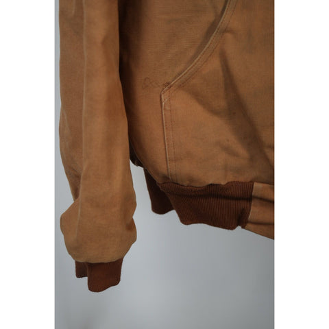 "Retail" Carhartt Thermal Lined Canvas Full Zip Active Jacket Brown