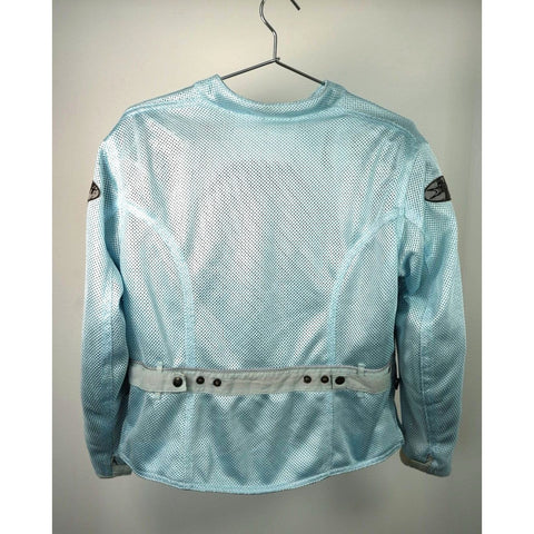 "Retail" Vintage Joe Rocket Baby Blue Moto Padded Mesh Jacket Large Women's