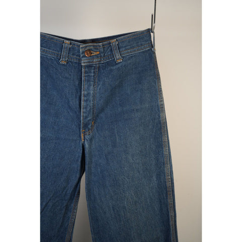 "Retail" Vintage '70s H.A.S.H Jeans Bell Bottom Denim Jeans Blue Women's 24x31