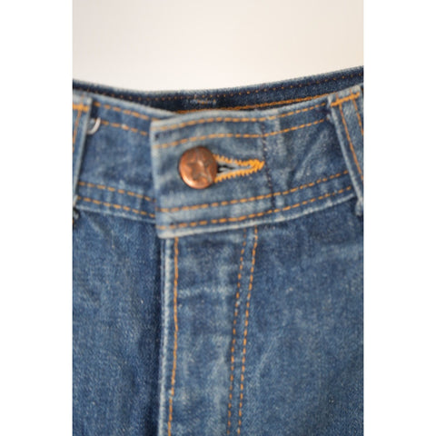 "Retail" Vintage '70s H.A.S.H Jeans Bell Bottom Denim Jeans Blue Women's 24x31