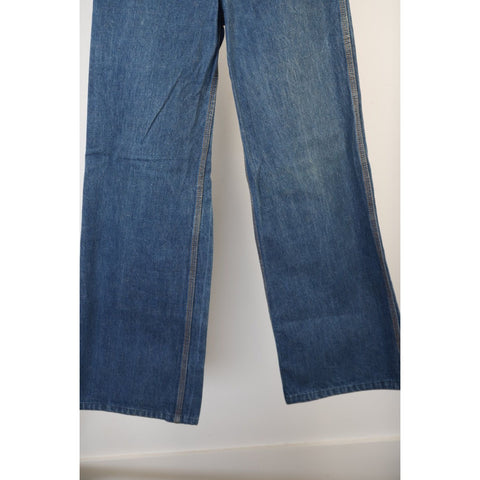 "Retail" Vintage '70s H.A.S.H Jeans Bell Bottom Denim Jeans Blue Women's 24x31