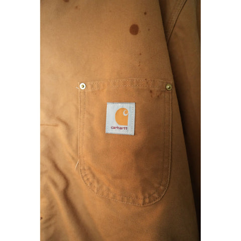 "Retail" VTG Carhartt Blanket Lined Corduroy Collar Duck Canvas Michigan Chore Coat