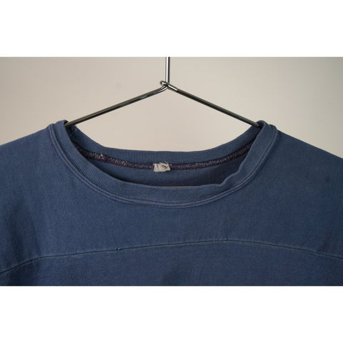 "Retail" Vintage 1960s Alpha Phi Omega Sorority Shirt Navy Blue/Yellow