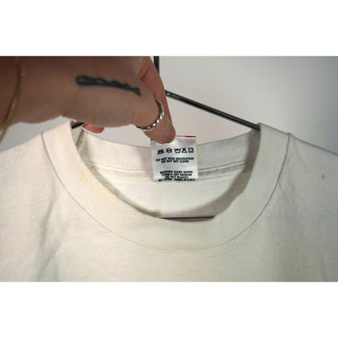 "Retail" Vintage FOTL Raisin' Hell New Orleans Raisins Tee Shirt White L Single Stitch Made in USA