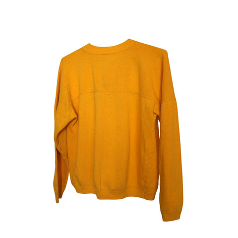 "Retail" Vintage Bassett-Walker Tom & Jerry's Spell Out Pullover Sweatshirt Yellow Large