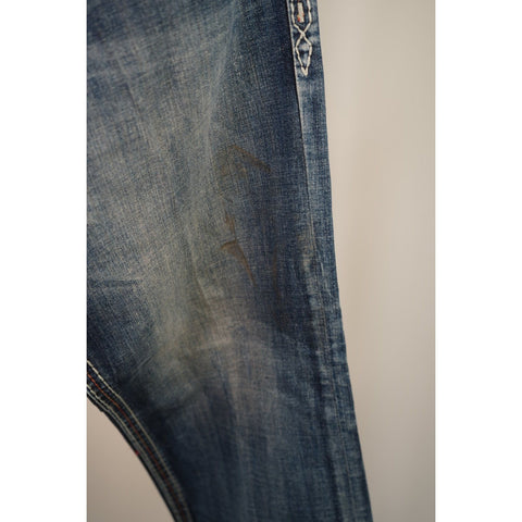 "Retail" Rock Revival James Boot Detailed Stitching Boot Cut Denim Jeans 40x35.5 Men's