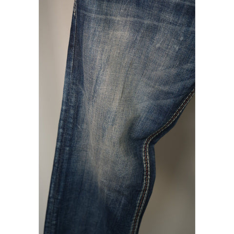 "Retail" Rock Revival James Boot Detailed Stitching Boot Cut Denim Jeans 40x35.5 Men's