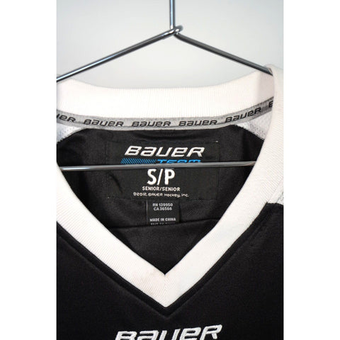 "Retail" Bauer Hockey Thunder Cloud #12 Hockey Jersey Black/White Small