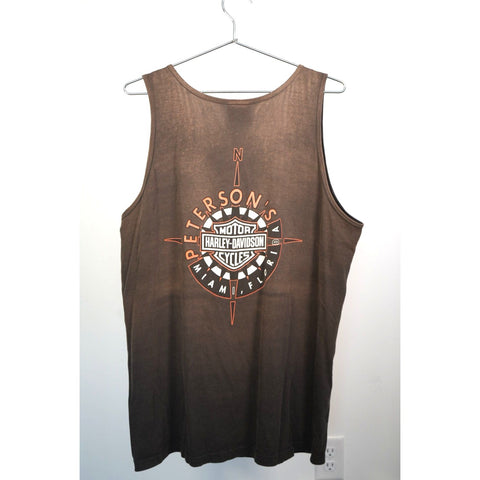 "Retail" Vintage 2000 Harley Davidson Peterson's Miami, Florida Tank Top XL Black