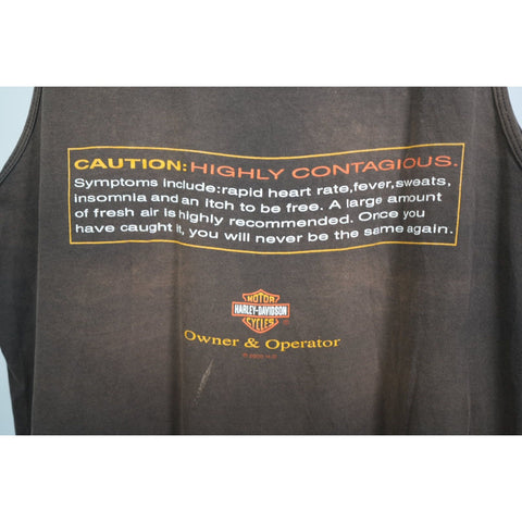 "Retail" Vintage 2000 Harley Davidson Peterson's Miami, Florida Tank Top XL Black