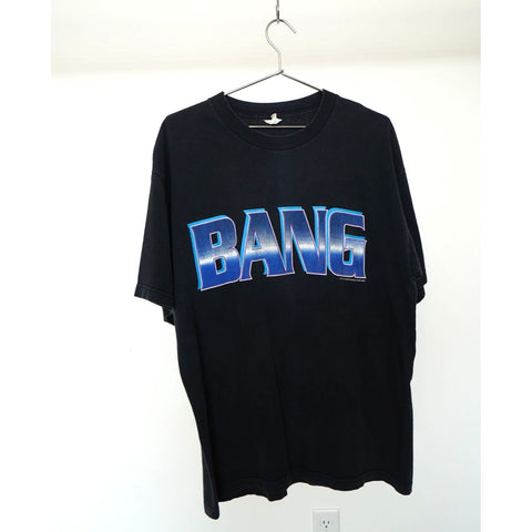 "Retail" Vintage WCW "BANG" You Never See It Comin' DDP Spell Out Tee Shirt Black XL