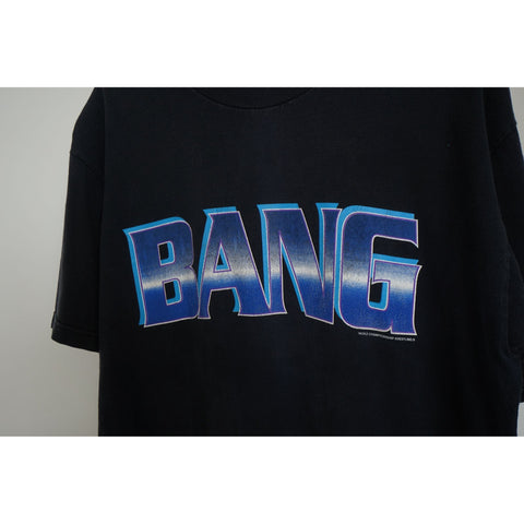 "Retail" Vintage WCW "BANG" You Never See It Comin' DDP Spell Out Tee Shirt Black XL