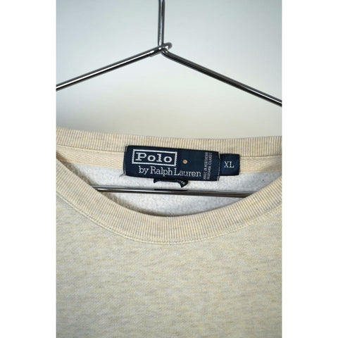 "Retail" Vintage Polo Ralph Lauren Little Pony Pullover Sweatshirt Oatmeal XL