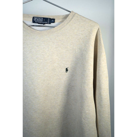 "Retail" Vintage Polo Ralph Lauren Little Pony Pullover Sweatshirt Oatmeal XL