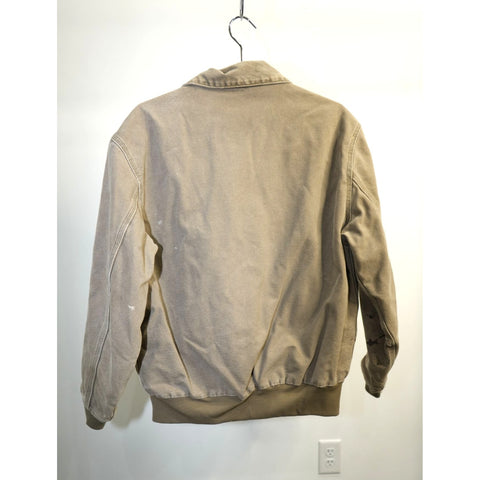 "Retail" Vintage Carhartt J102DES Mesh Lined Duck Canvas Full Zip Jacket Desert Gray M