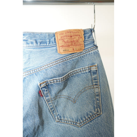 "Retail" Vintage Levi's 501xx Button Fly Straight Leg Denim Jeans W33 Men's Made in USA