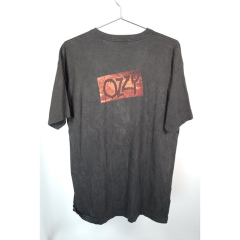 "Retail" Vintage 1997 Cronies Ozzy Osbourne Hell Hitchhiker Tee Shirt Black XL