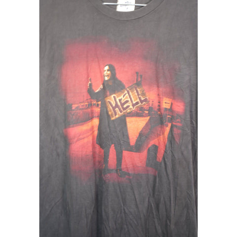 "Retail" Vintage 1997 Cronies Ozzy Osbourne Hell Hitchhiker Tee Shirt Black XL
