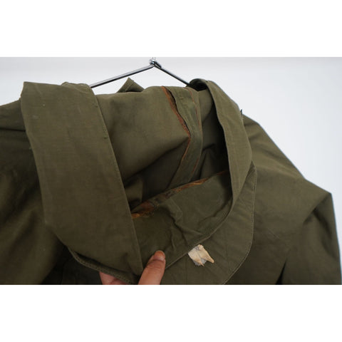 "Retail" Vintage Vietnam War Era Wet Weather USN Deck Jacket Army Green Size 32