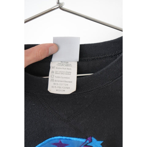 "Retail" Vintage Planet Hollywood San Antonio Embroidered Pullover Sweatshirt Black M