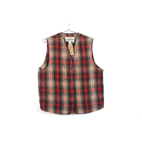 Eddie Bauer Legends Vintage 80s 90s Wool Plaid Vest | Men’s Size XL | Heritage Outdoorwear Layer | Classic Outdoor Heritage Style