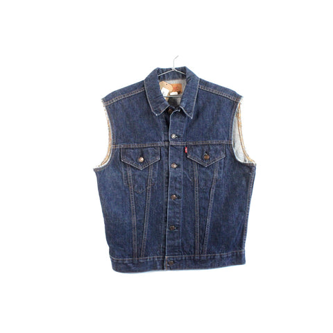 Levi’s Classic Denim Vest | Men’s L | 2 Pocket Blue Jean Vest | Vintage Workwear Outerwear Layer
