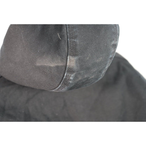 "Retail" Vintage Carhartt Flannel Quilt Lined Canvas Full Zip Active Jacket Black M Tall