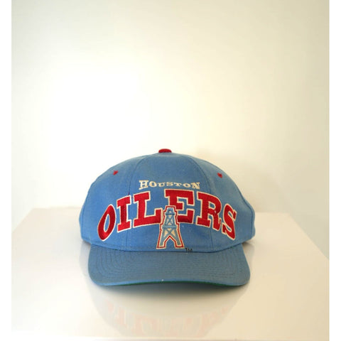 "Retail" Vintage Starter NFL Houston Oilers 100% Wool Snapback Hat Blue One Size