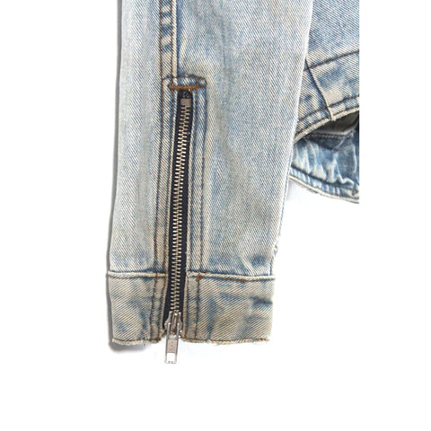 Vintage Harley Davidson “An American Legend” Denim Jacket | Blue Jean Trucker Coat | 100% Cotton Motorcycle Biker Style Outerwear | Size XL